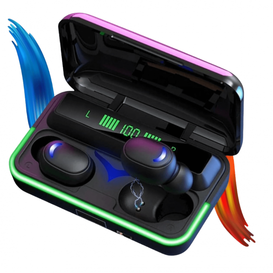 FONE DE OUVIDO BLUETOOTH COM VISOR INDICADOR  DE BATERIA, WIRELESS E REDUÇÃO DE RUÍDO - INOVA