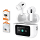 Fone de Ouvido Intra-Auricular Ba FON 6696 - Bluetooth 5.4, Tela LCD, Redução de Ruído
