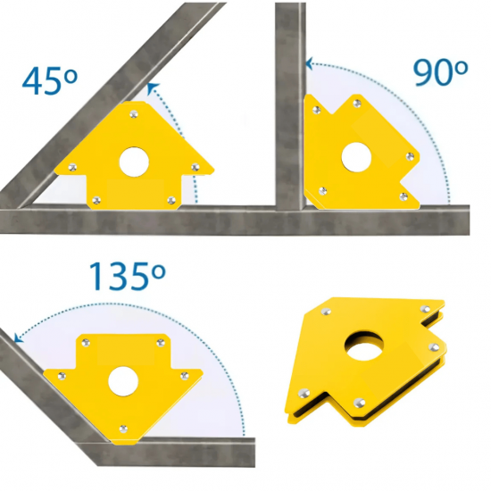 Esquadro Magnético Soldador Serralheiro 4'' 22kg