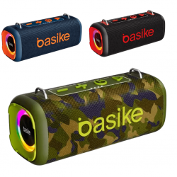 Caixa de Som Bluetooth Portátil Basike Ba RAD 125 - 160W, RGB, Hi-Fi, TWS, IPX6