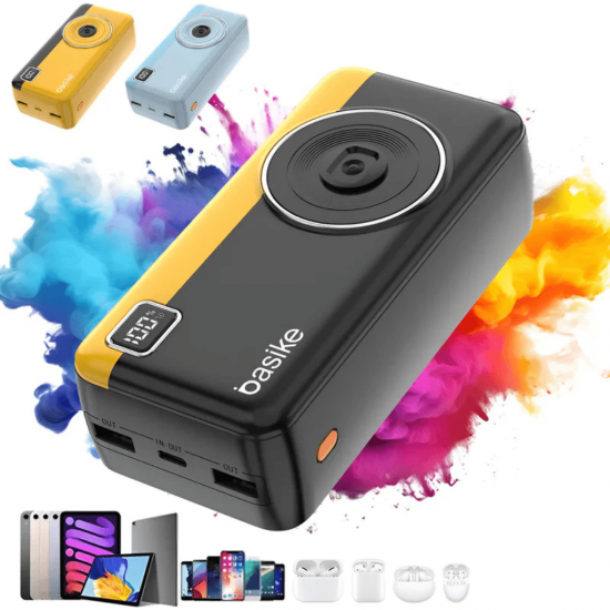 Carregador Portátil Power Bank 30.000mAh Basike Ba POW177 - 22.5W, Quick Charge