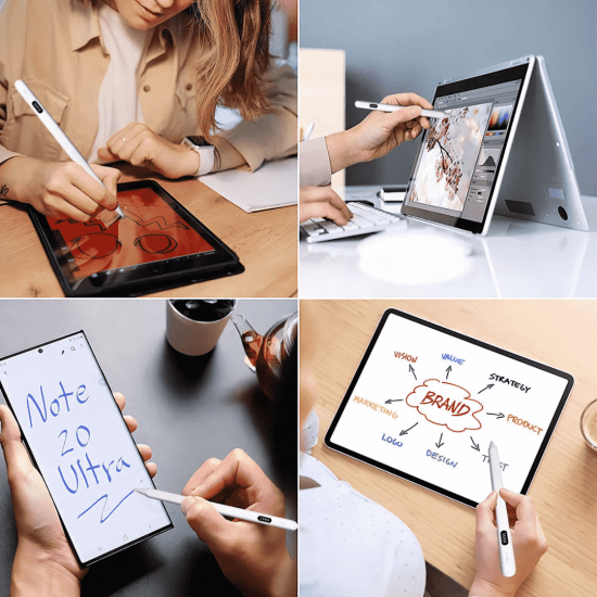 CANETA STYLUS PONTA SUPERFINA INOVA COM DISPLAY DE CARGA