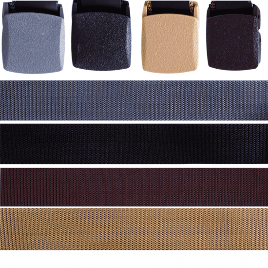 Cinto Masculino de Lona com Fivela de PVC Plastico CORES SORTIDAS - DK-0003