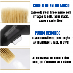 Espanador Profissional Talqueira Para Cabeleireiro/Barbeiro