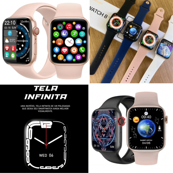 Smartwatch W28 Pro Watch 8 Pro Série 8 Relógio Inteligente Masculino e Feminino