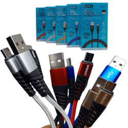 Cabo Carregador De Celular (USB-V8) - 3.4A - 1M - KV-003 - KIVEE