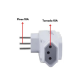 Adaptador Benjamin 4 Tomadas casa e cozinha SL6010