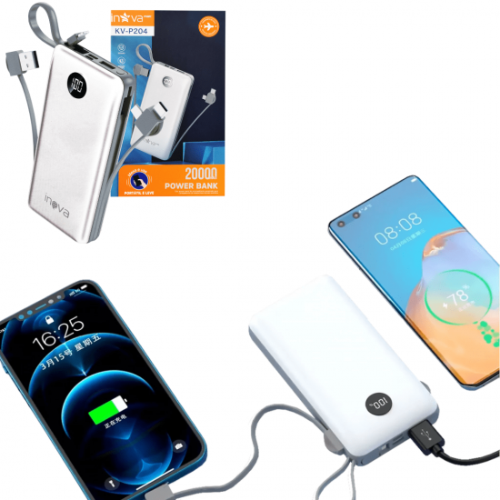 Carregador Portátil Turbo Power Bank 20000mah 100% Original