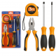 KIT DE FERRAMENTAS INOVA - 2 CHAVES(FENDA E PHILIPS), 1 TRENA, 1 ALICATE - MD-12767