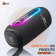 Caixa de Som Bluetooth Portátil Basike Ba RAD 020 - 20W, RGB, TWS, IPX6, Deep Bass