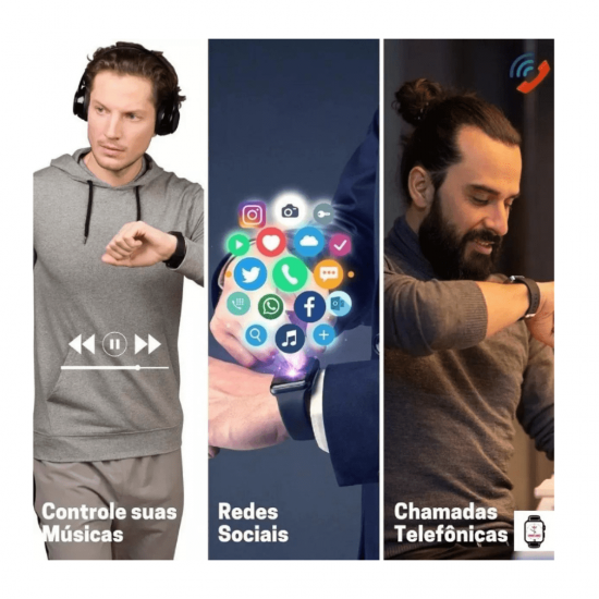 Smartwatch W28 Pro Watch 8 Pro Série 8 Relógio Inteligente Masculino e Feminino