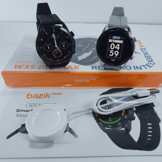 Relógio inteligente smartwatch redondo W35 PRO MAX IP67 Nfc