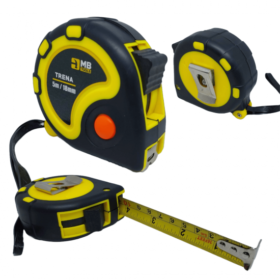 TRENA DE BOLSO COM TRAVA E EMBORRACHADA 5M X 18MM