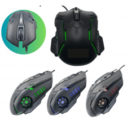 Mouse Gamer Para Jogo 2.400 DPI Óptico com LED RGB USB
