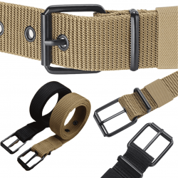 Cinto de lona infantil simples de nylon calças de cowboy