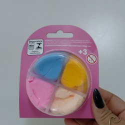 YP9321 - MASSINHA DE MODELAR DIVERTIDA PRINCESA C/4 CORES YINS PAPER