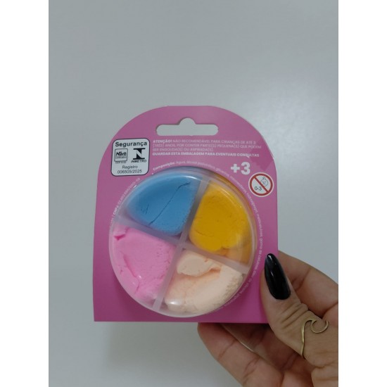 YP9321 - MASSINHA DE MODELAR DIVERTIDA PRINCESA C/4 CORES YINS PAPER