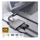 Adaptador 4-in-1 Hub Tipo C Para Hdmi Vga Usb 3.0