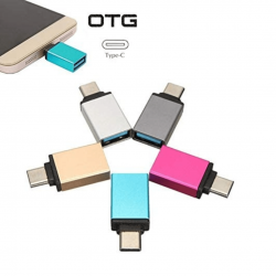 Adaptador Conector Tipo C para USB OTG Conversor Macho USB-C Adaptador de Sincronização-de Dados