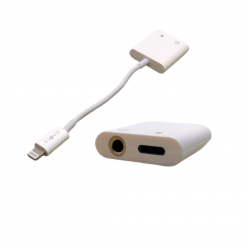 Cabo 2 em 1 Adaptador De Carga Em Áudio Para Iphone X,8,8plus,7,7plus,6s,6splus,6,6plus,SE,5S,5C,5,.