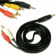 Cabo Av P3 X 3Rca Universal Serve P/ Tv box Para Tv Tubo (tv Antiga)