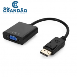 Cabo conversor display port P/ vga video INOVA