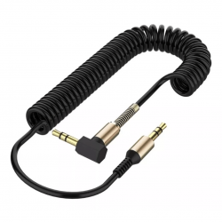 Cabo de Áudio Auxiliar Espiral para Som P2 Macho para P2 Macho