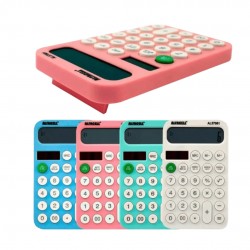 Calculadora Eletrônica Digital Com 12  Dígitos AZUL, VERDE, BRANCA E ROSA  AL57001