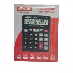 Calculadora Eletrônica Digital Com 12 Dígitos Preto AL3852B