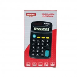 Calculadora Eletrônica Digital Com 8 Dígitos Preto