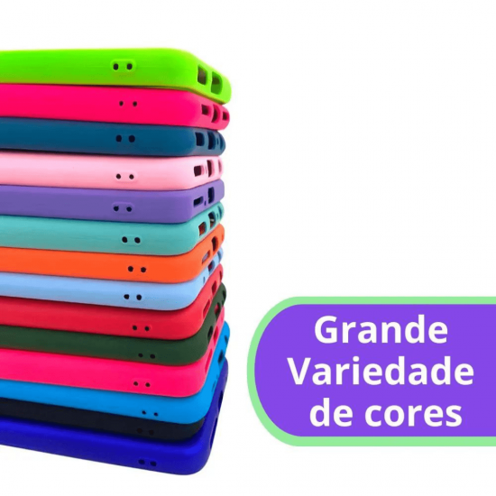 Capa Capinha Case Silicone Emborrachada Para Xiaomi /Samsung/LG/Motorola/Realme/Iphone