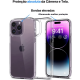 Capa Space Clear Case Acrílica Dupla Proteção Camera IPHONE/SAMSUNG/MOTOROLA/XIAOMI Rígida Não Amarela