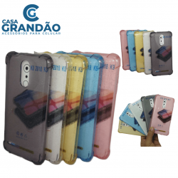 Capa  Tpu Anti Impacto Transparente com cores sortidas para os LGs K8 2018/ K9/ K10 2018/ K11