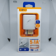 Carregador 5.1A 3 Portas USB C/ Cabo Lightning, v8 e/ou tipo-c - INOVA CAR-3248