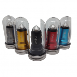 Carregador Inova para Celular Veicular Carro Fonte 2 entradas USB Turbo Rápido