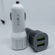 Carregador Veicular 4.1A com 02 Portas USB com Cabo V8 - INOVA