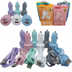 Carregador Veicular V8 45W com 1 Entrada TC e 1 USB - G03-S MKL - INOVA