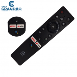 Controle remoto compatível com  Smart Tv TCL vc-a8312