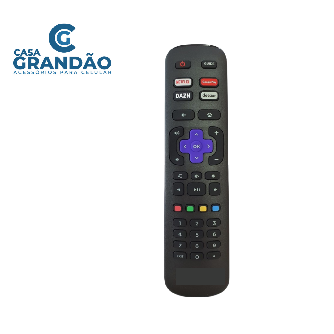 Controle Remoto TV Smart AOC Roku 32S5195/78G 43S5195/78G Netflix GloboPlay DAZN Deezer VC-8278