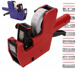 Etiquetadora Manual Rotuladora de Preço 8 Dígitos + Refil de Tinta