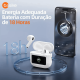 Fone de Ouvido Auricular Ba FON 6697 - Bluetooth 5.4, Tela LCD