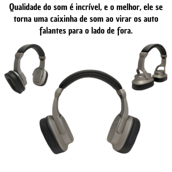 Fones de Ouvido Estéreo Com Som Alto, Fones de Ouvido sobre a