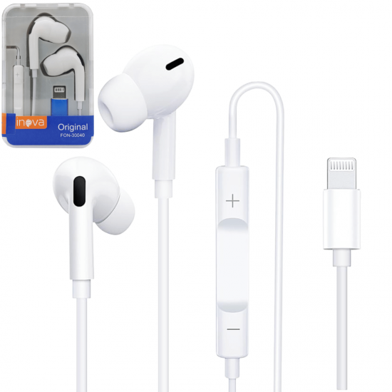 Fone de Ouvido Espuma Com Fio iPhone Inova