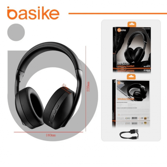 Fone de Ouvido Headphone Ba FON 169 - Bluetooth, Redução de Ruído