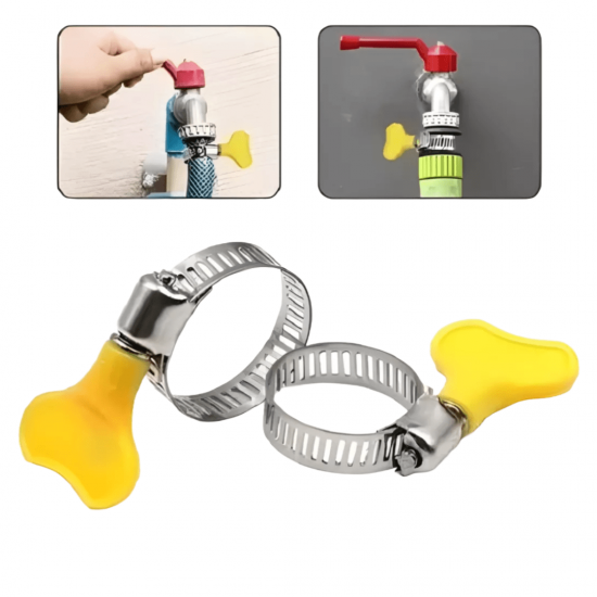 Kit 6 Abraçadeira Borboleta Metal Inox 13x19 Reforçada 3/4