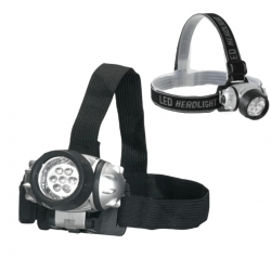 Lanterna De Cabeça Com 7 Leds A Pilha LAN-7488