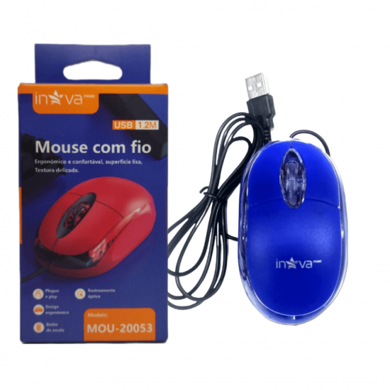 Mouse Com Fio Usb Óptico Barato Notebook Computador Pc