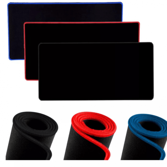 Mousepad Gamer Preto Sem Desenho Extra Grande 90 X 40 Cm