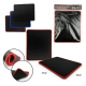 Mousepad Preto Liso Grande Profissional de Precisão 27,1 x 22,1X5MM com base Emborrachada