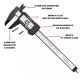 Paquimetro Digital Profissional 150mm 0,1mm Com Tela LCD
